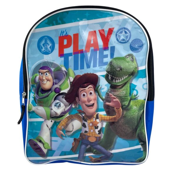 Disney Toy Story Kids Backpack Woody Buzz Lightyear Rex Book Bag Tote - Picture 7 of 7